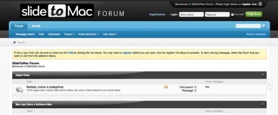 SlideToMac inaugura il Forum!