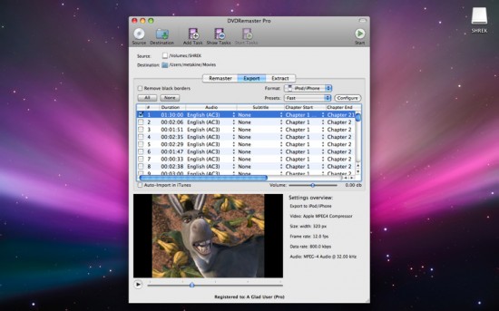 DVD Remaster: l’applicazione per convertire DVD in formato per iPhone, iPad, Apple TV e non solo