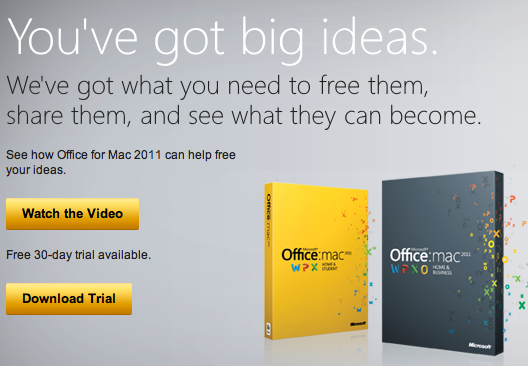 Microsoft offre 30 giorni di prova gratuita per Office for Mac