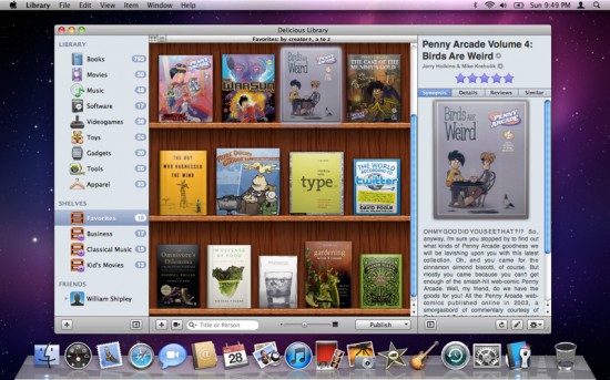 Delicious Library 2, per catalogare film, musica e videogame con il Mac