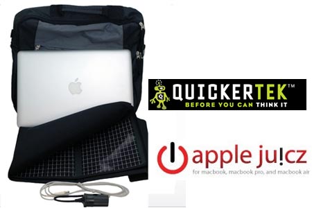 Da QuickerTek arriva  Apple Juicz Solar Charger una batteria solare per MacBook e MacBook Air!