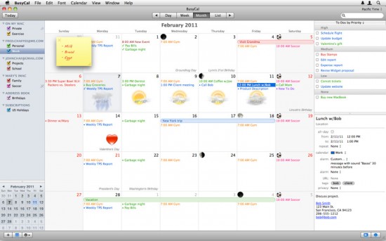 BusyCal, per la gestione avanzata del calendario su Mac