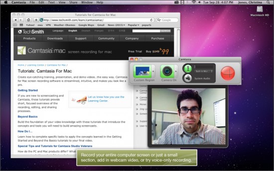 Camtasia, per registare il desktop del Mac in un video