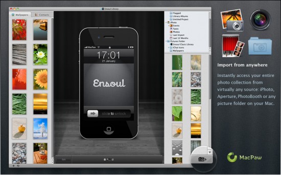 Ensoul, il programma Mac per creare sfondi per iPhone