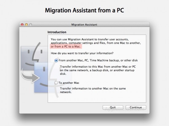 Mac OS X Lion aiuterà il passaggio da PC Windows