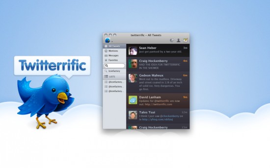 Twitterific, il client Twitter sbarca su Mac App Store
