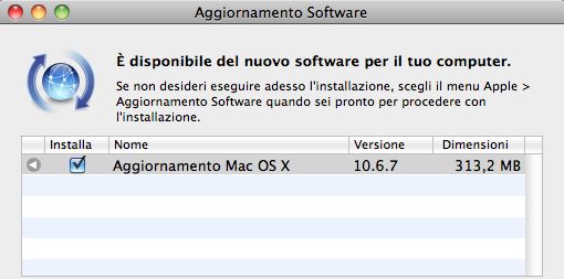Apple rilascia Mac OS X 10.6.7!