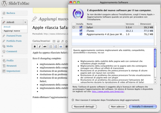 Apple rilascia Safari 5.0.4 per migliorare la stabilità dei plug-ins e la sicurezza del browser