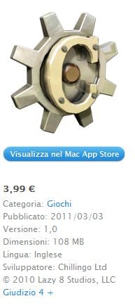 Cogs! arriva anche su Mac App Store