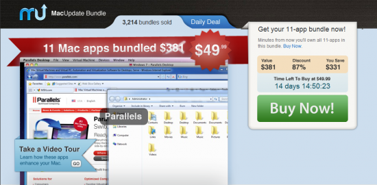 MacUpdate Bundle: Parallels e altre 10 applicazioni a soli 36€