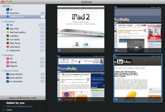 Galleried, applicazione per navigare sui propri siti in modo rapido e originale arriva su Mac App Store!