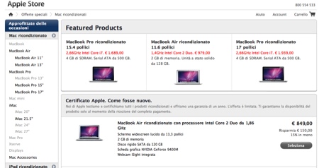 Mac ricondizionati: tante offerte su Apple Store