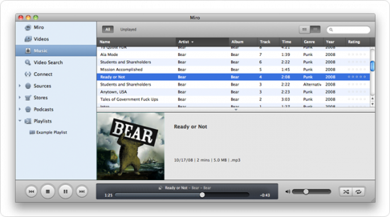 Miro 4, un iTunes open-source ricco di funzionalità