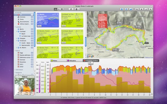 rubiTrack, per monitorare la propria attività fisica su Mac comunicando con i dispositivi GPS!