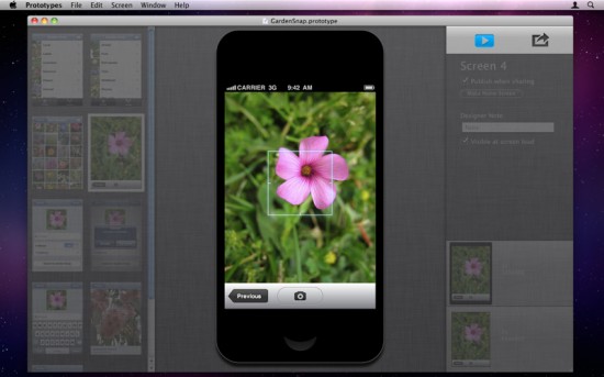 Prorotypes, crea mockup di applicazioni iPhone