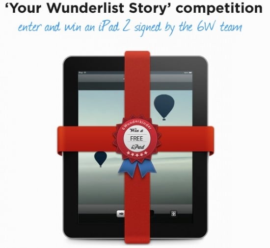 Vinci un iPad 2 con Wunderlist ed un po’ di creatività