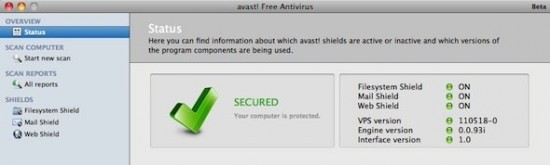Avast!, l’antivirus free è disponibile in versione beta anche per Mac