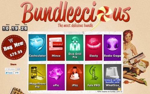 Bundleecious: 10 applicazioni in offerta a 29,99$