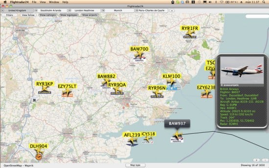 FlightRadar24, l’applicazione ideale per chi vuole seguire il traffico dei cieli, arriva su Mac!