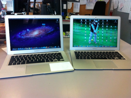 MacBook Air fine 2010 e modello nuovo 2011 a confronto