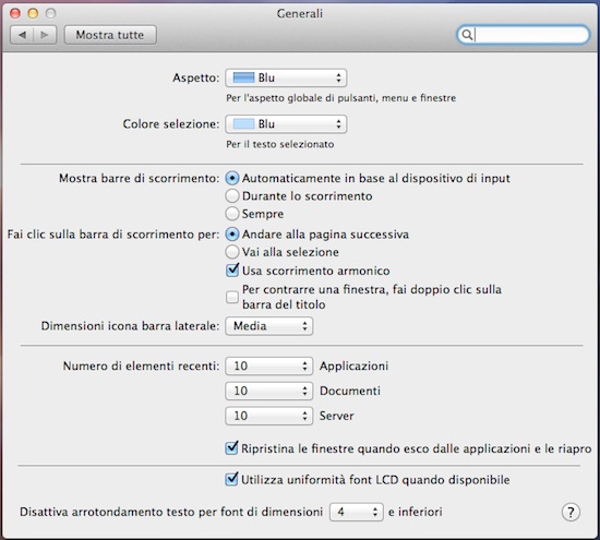 Come rendere Mac OS X Lion più simile a Snow Leopard