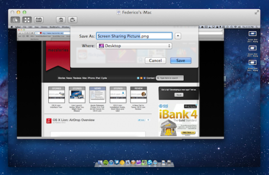 Anche Screen Sharing migliora su OS X Lion
