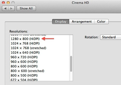 OS X Lion supporta i Mac con Retina Display!