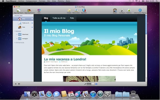 RapidWeaver 5.2: nuova versione compatibile con Mac OS X Lion