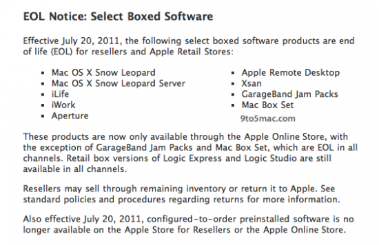 Apple ufficializza: non venderemo più software negli Apple Store