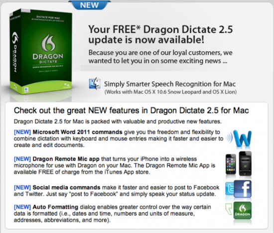 Dragon Dictate si aggiorna e supporta l’iPhone come microfono