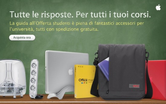 Mail pubblicitaria di Apple per “Back To School”