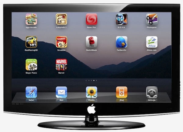 Apple television mockup