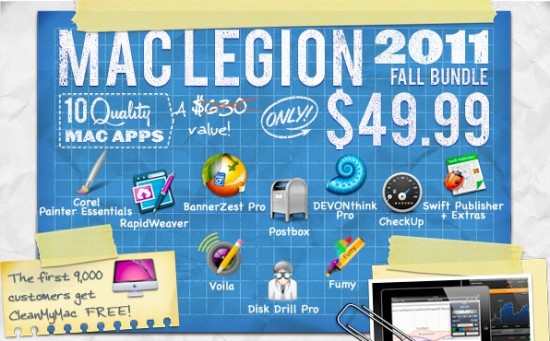 Interessante offerta da MacLegion: 10 applicazioni a meno di 50 dollari!