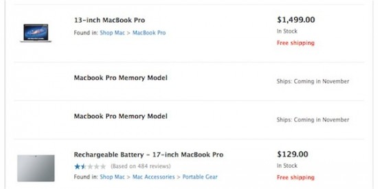 Nuovi MacBook Pro, tracce su Apple Store Online