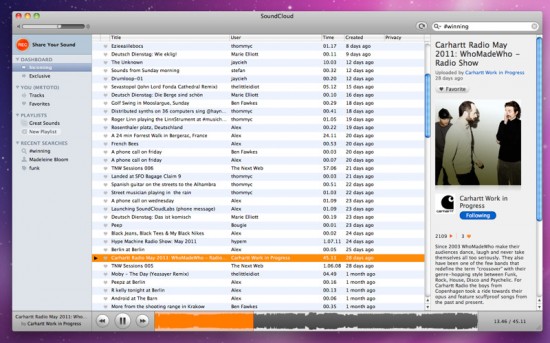 SoundCloud: sperimenta l’esperienza completa di SoundCloud sul tuo Mac!