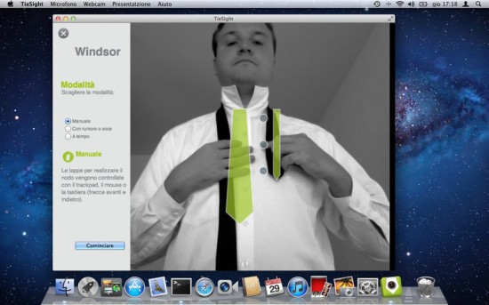 TieSight, il Mac ti insegna ad annodare la cravatta grazie alla webcam