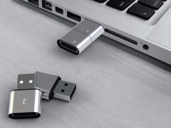 Concept riguardante USB flash drive che offrirebbero un nuovo modo per  gestire i dati!