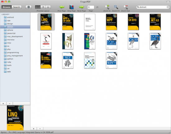 FingerPDF, una libreria per contenere tutti i PDF sul proprio Mac