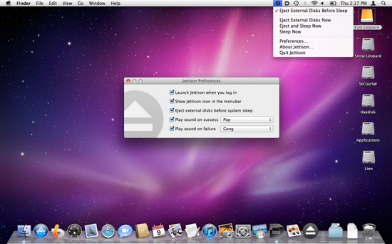 Jettison: un’utility per espellere tutti i dischi esterni prima che il Mac vada in modalità “Sleep”
