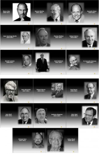 In Memoriam: un tributo ai 17 pionieri del mondo informatico che ci hanno lasciato nel 2011