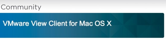 VMWare rilascia il client view per Mac