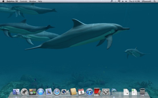 Dolphins 3D, trasforma lo schermo del tuo Mac in un vera e propria finestra per osservare i delfini ed il mondo marino