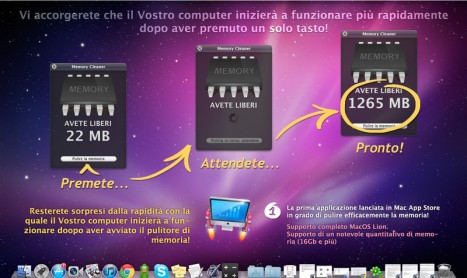 Memory Cleaner si aggiorna con il supporto a Lion