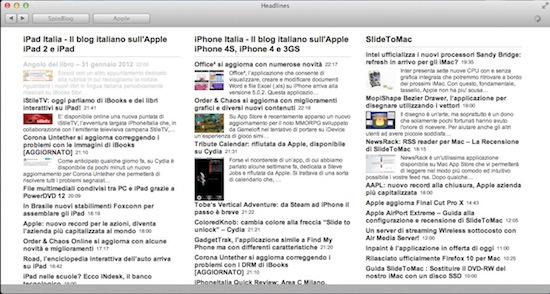 RSS Reader HeadLines – La Recensione di SlideToMac