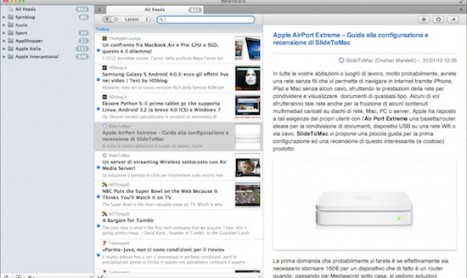 NewsRack: RSS reader per Mac – La Recensione di SlideToMac