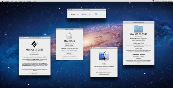 Un Mac OS X Lion da browser Web