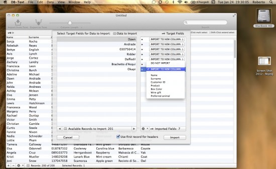 Gestiamo i nostri dati in formato testuale con DB-Text per Mac