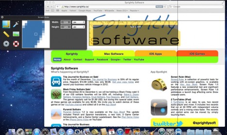 Screen Ruler, un’applicazione per effettuare misurazioni sullo schermo del Mac, è disponibile nella versione 2.0