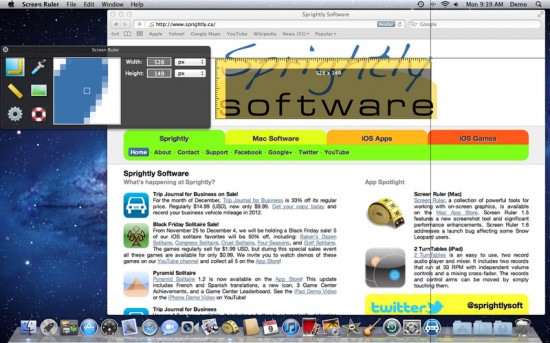 Screen Ruler, un’applicazione per effettuare misurazioni sullo schermo del Mac, è disponibile nella versione 2.0