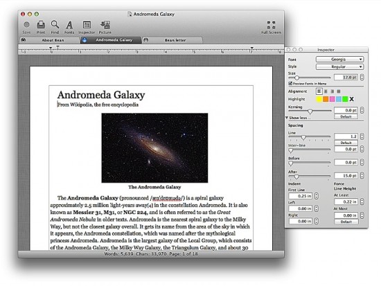 Text Editor: Bean per OS X – La Recensione di SlideToMac